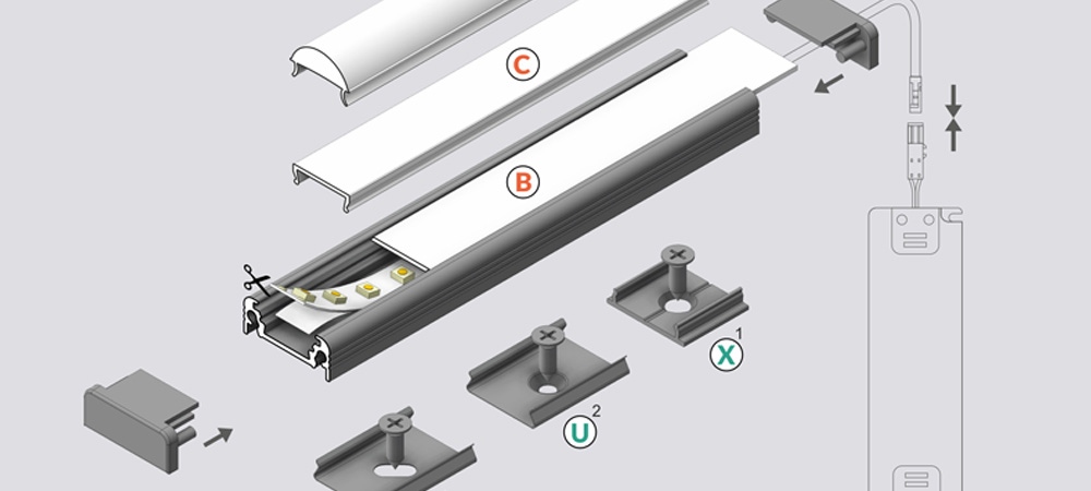 Aluminijski profili za LED trake