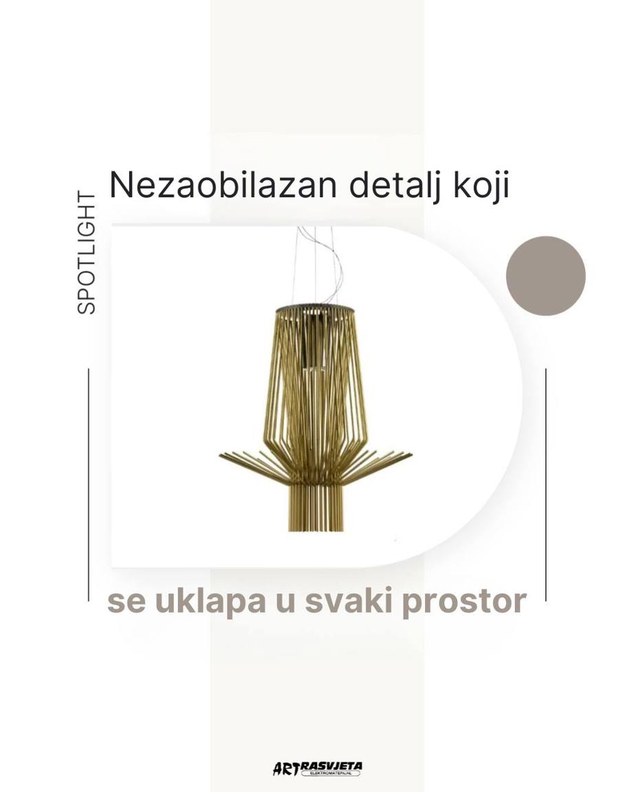 Allegretto Assai visilica – elegancija u pokretu, skulptura od svjetla