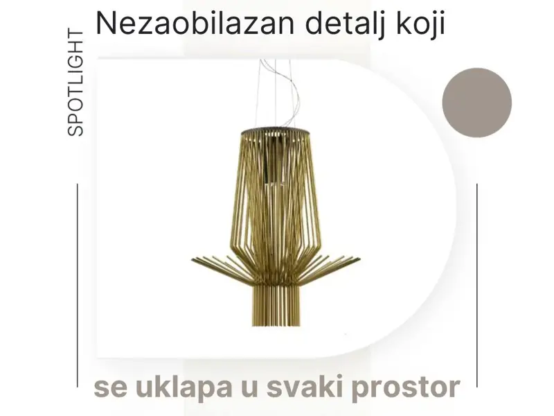 Allegretto Assai visilica – elegancija u pokretu, skulptura od svjetla