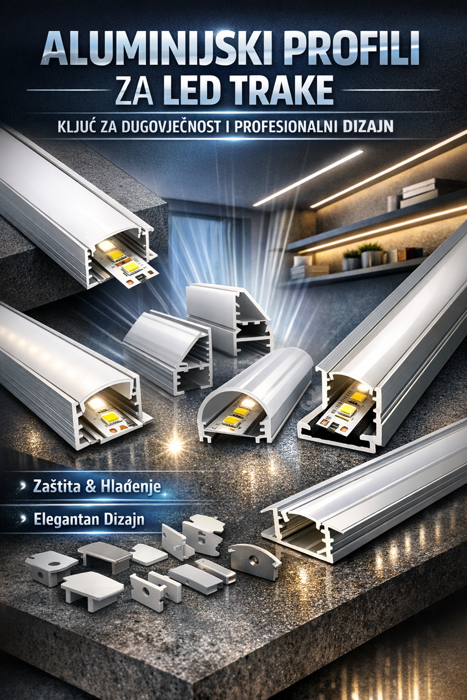 Aluminijski profili za LED trake: Ključ za dugovječnost i profesionalni dizajn