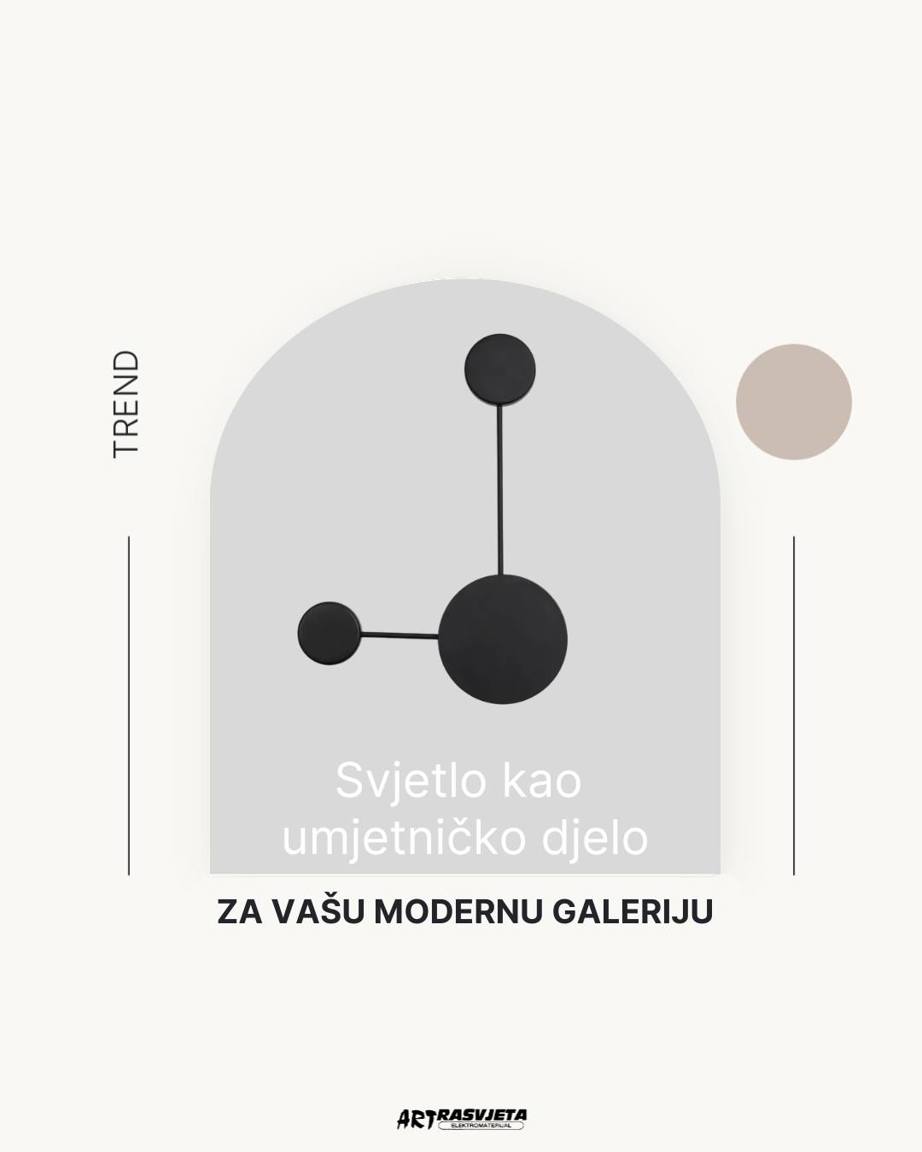 Amadeo zidna svjetiljka: minimalistička skulptura koja crta svjetlom