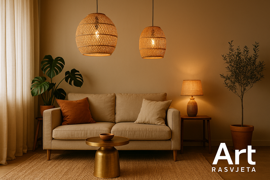 Boho rasvjeta: prirodni materijali, meka svjetlost i bezvremenski „boho-chic” za svaki dom