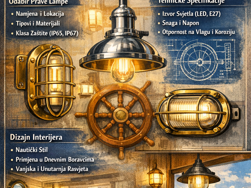 Brodska lampa: Sveobuhvatan vodič kroz odabir, tehničke specifikacije i dizajn interijera