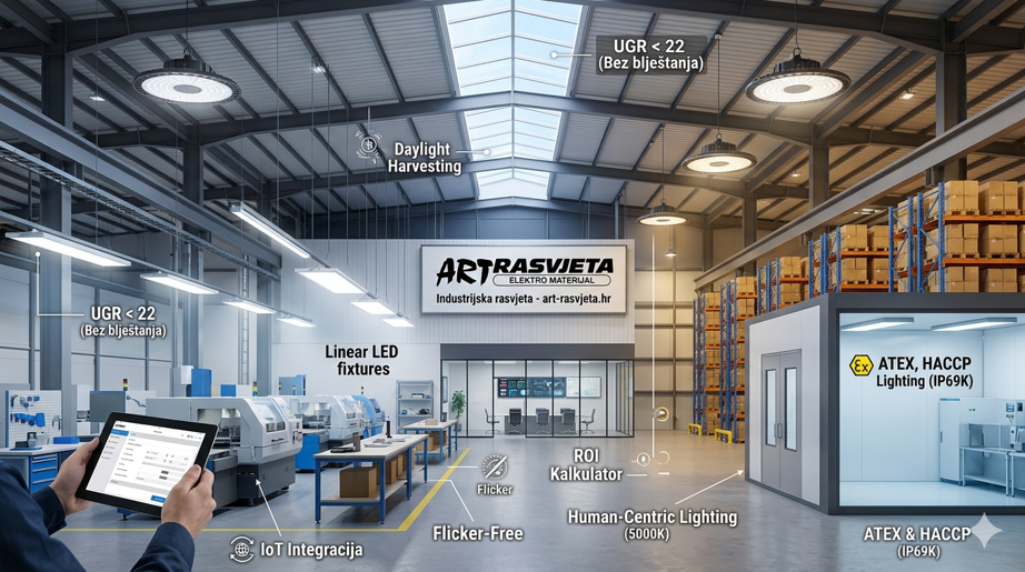 Budućnost industrijske rasvjete: Kako smanjiti troškove za 70% i povećati produktivnost u 2026. godi