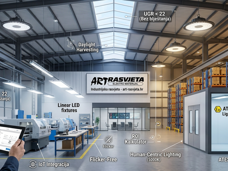 Budućnost industrijske rasvjete: Kako smanjiti troškove za 70% i povećati produktivnost u 2026. godi