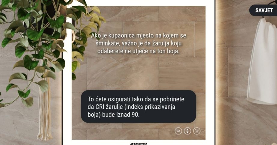 CRI vrijednost žarulje