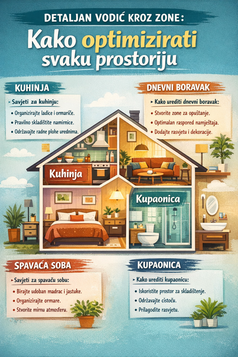 Detaljan vodič kroz zone: Kako optimizirati svaku prostoriju