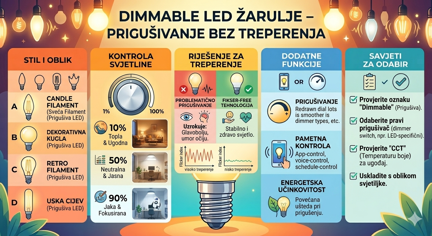 Dimmable LED žarulje – prigušivanje bez treperenja