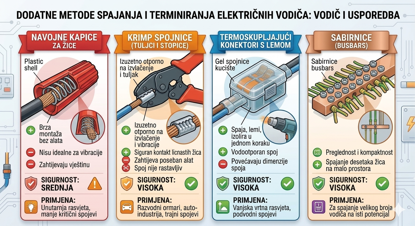dodatene metode spajanja vodiča