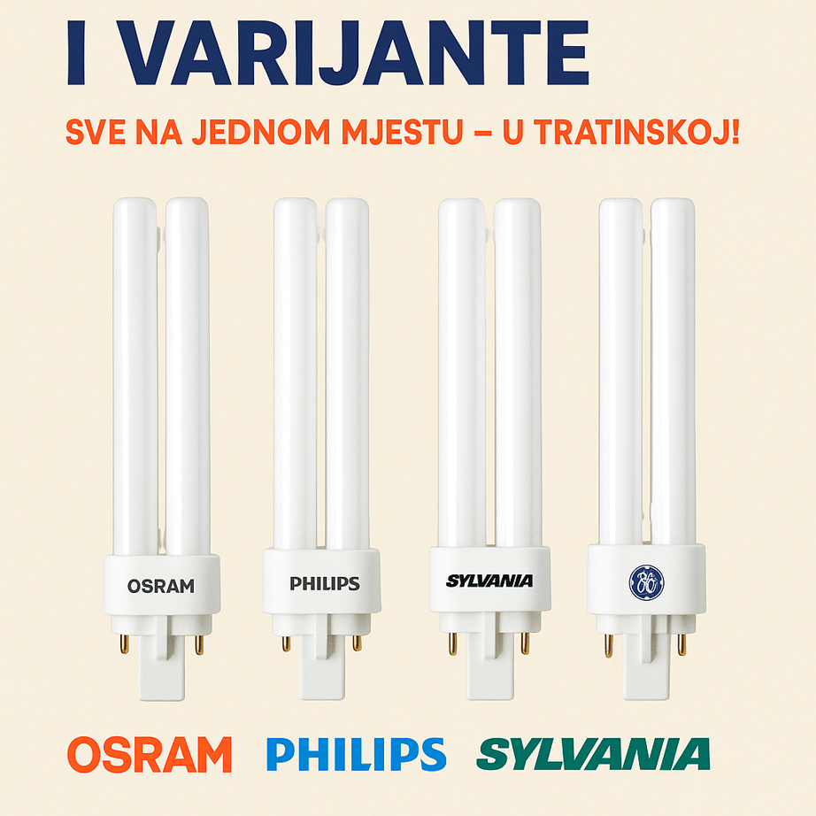 Dulux D žarulje i varijante: Sve na jednom mjestu – u Tratinskoj!