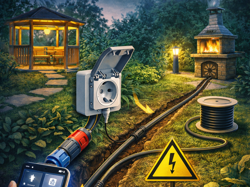 Elektromaterijal za vrt: Kako sigurno provesti struju do sjenice ili vanjskog roštilja?