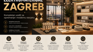 Elektromaterijal Zagreb: Kompletan vodič za opremanje i modernu rasvjetu