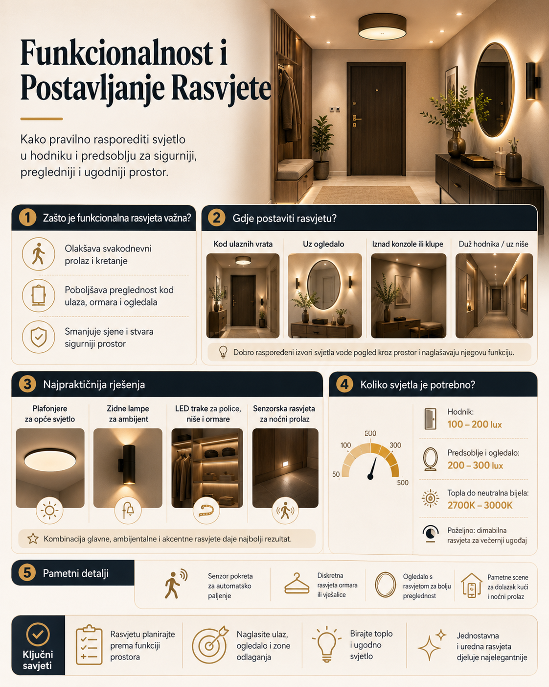 Funkcionalnost i Postavljanje Rasvjete