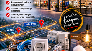 Gdje kupiti kvalitetan elektromaterijal na Trešnjevci i Rudešu?