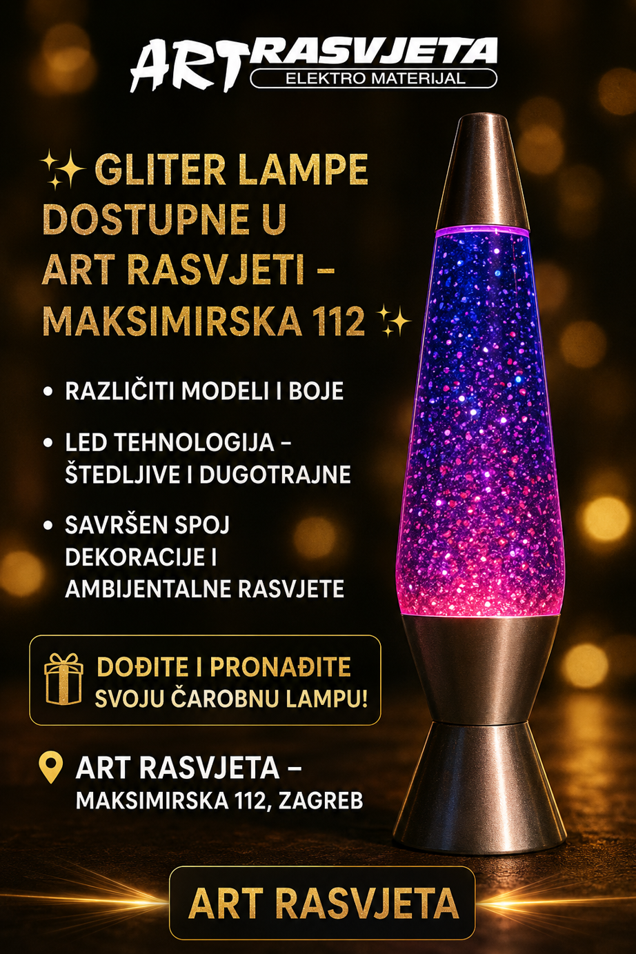 Gliter Lampe: Potpuni Vodič Kroz Čarobni Svijet Svjetlucave Rasvjete