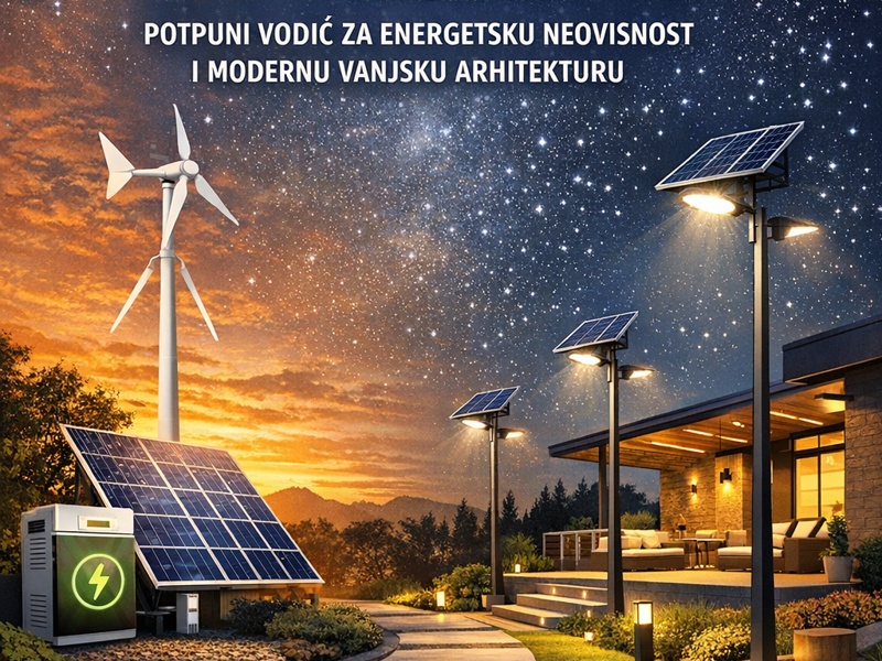 Hibridna Rasvjeta: Potpuni Vodič za Energetsku Neovisnost i Modernu Vanjsku Arhitekturu