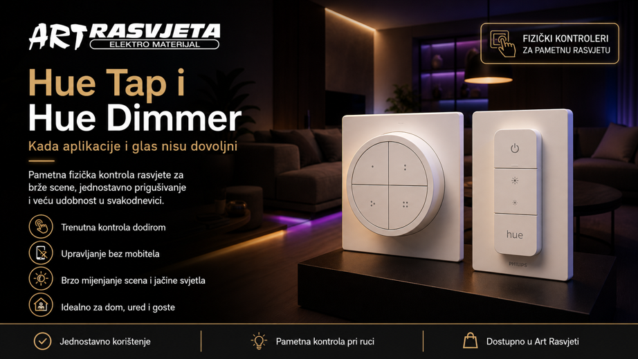 Hue Tap vs Hue Dimmer: Koji je najbolji pametni prekidač za vaš dom u 2026.?