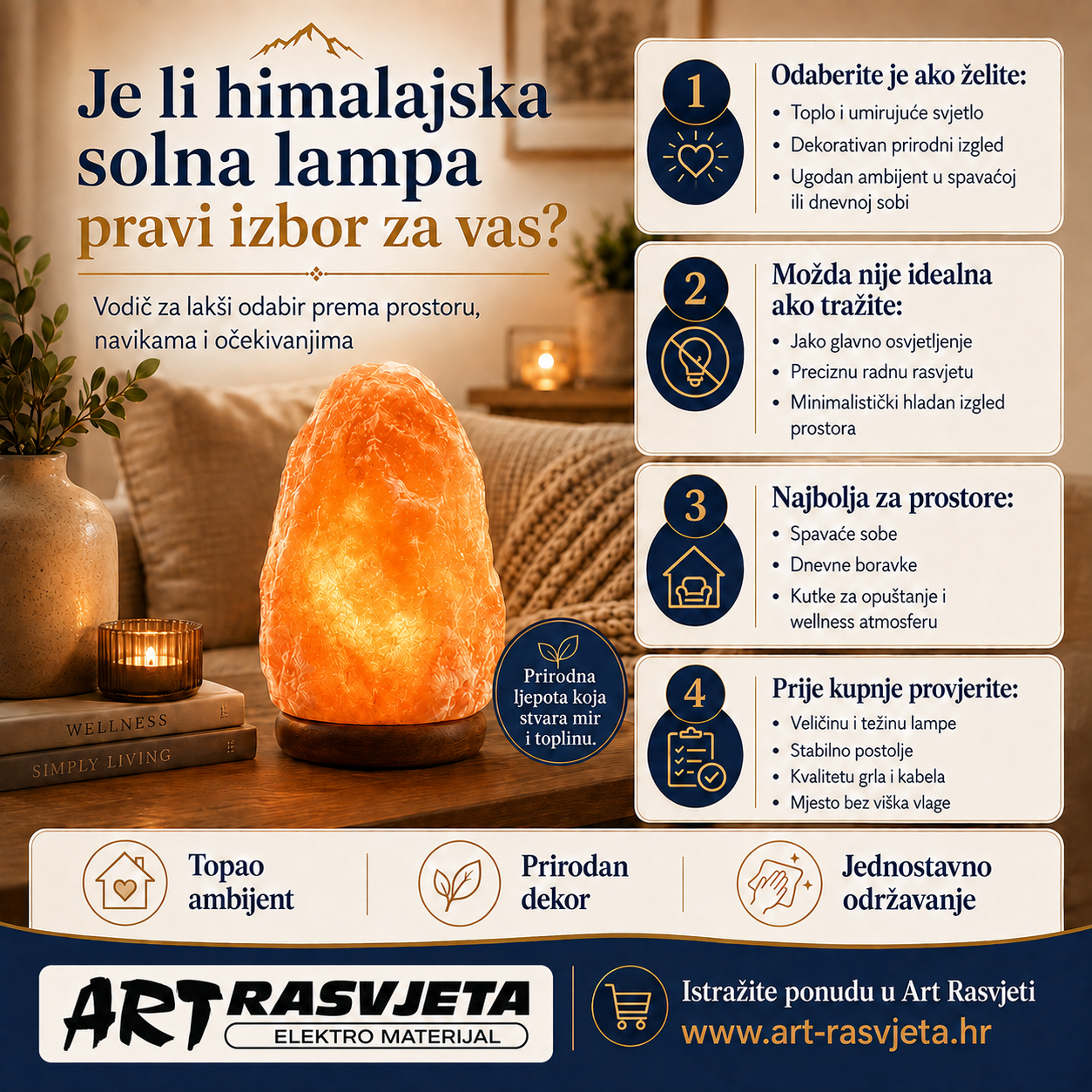 Je li himalajska solna lampa pravi izbor za vas?