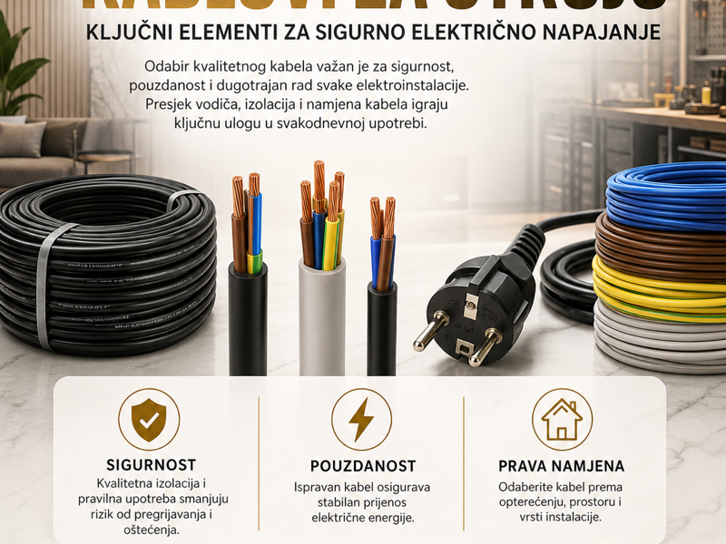 Kablovi za struju: Ključni elementi za sigurno električno napajanje