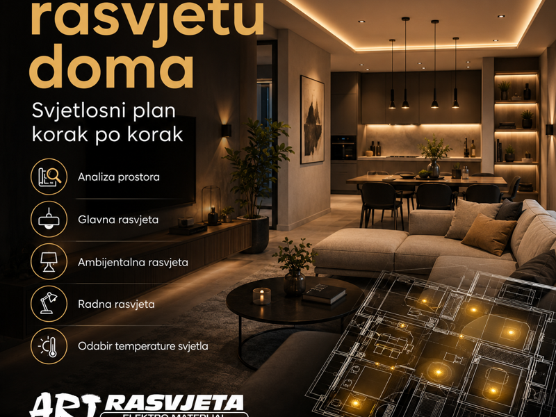 Kako isplanirati rasvjetu doma: svjetlosni plan korak po korak