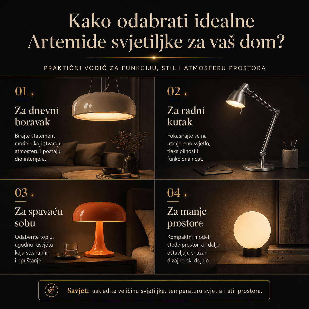Kako odabrati idealne Artemide svjetiljke za vaš dom?