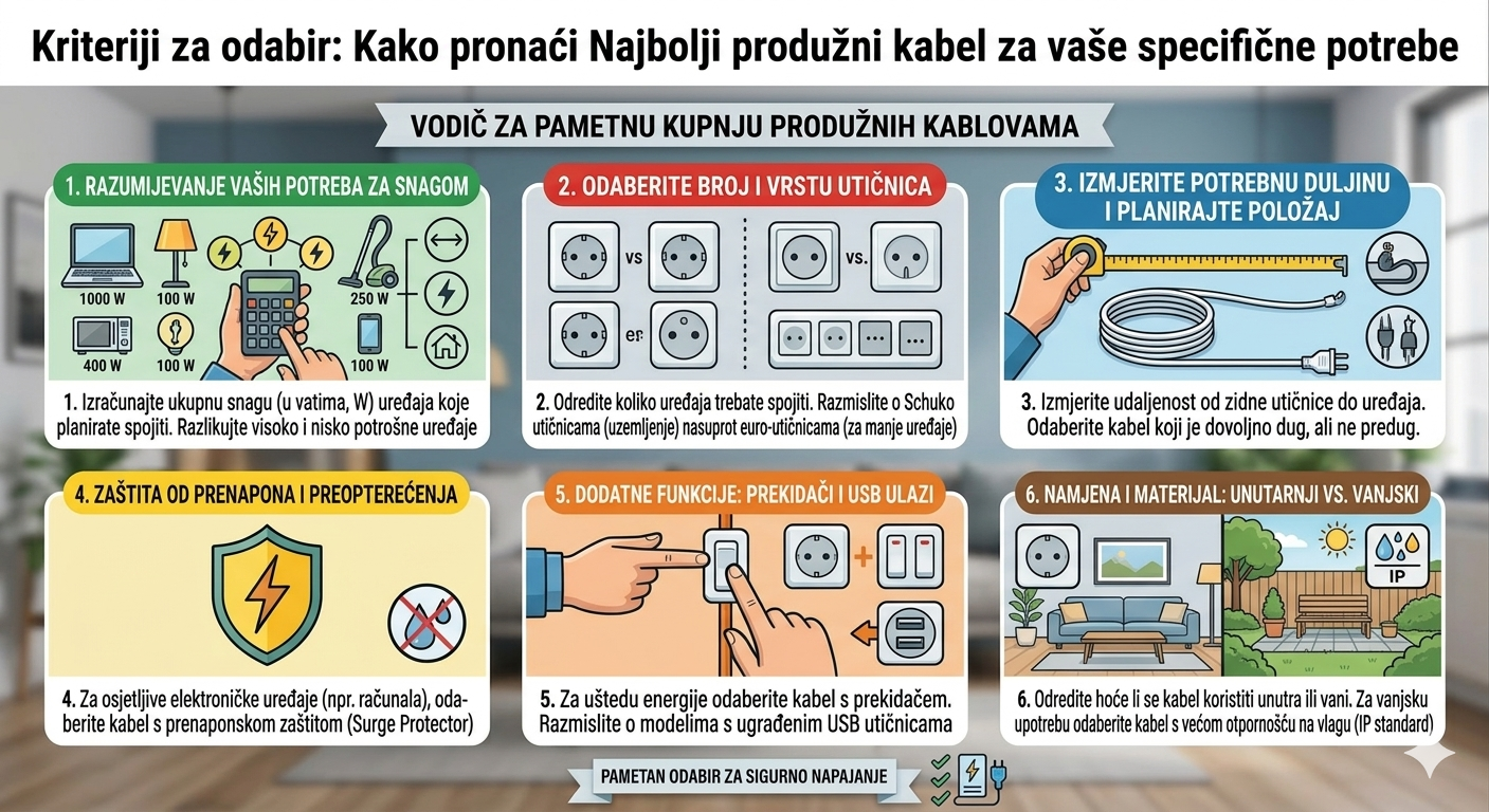 Kako odabrati Najbolji produžni kabel za vaše specifične potrebe