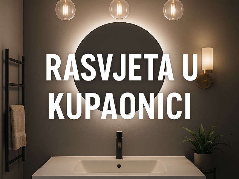 Kako pravilno osvijetliti kupaonicu bez prozora — kompletan vodič (2025)