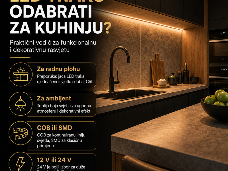 Koju LED traku odabrati za kuhinju