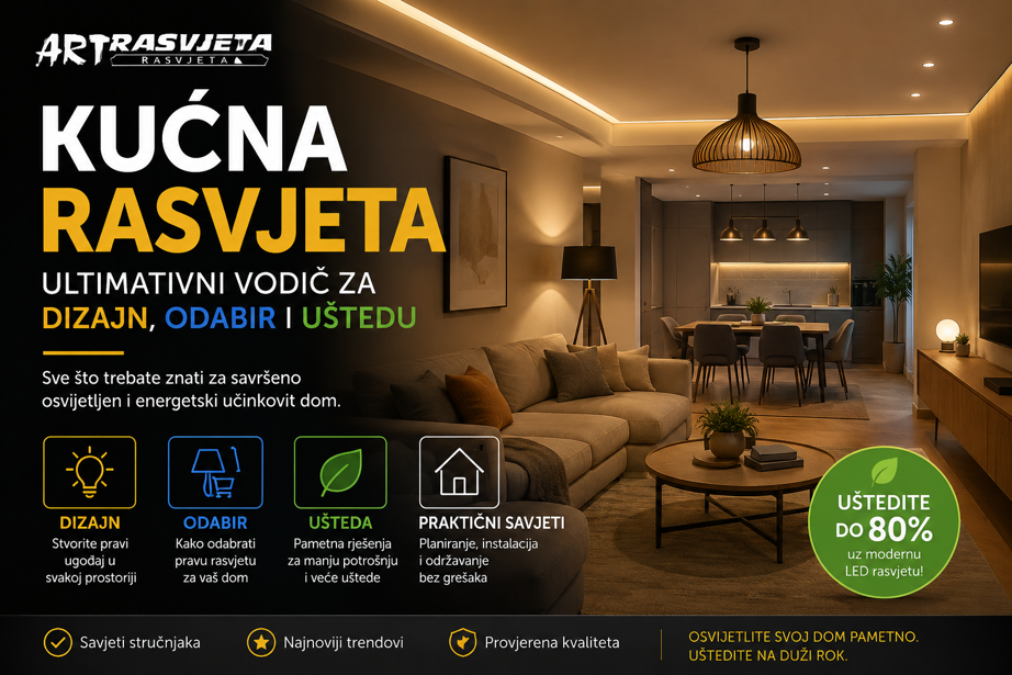 Kućna rasvjeta: Ultimativni vodič za dizajn, odabir i uštedu