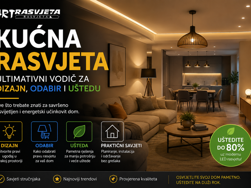 Kućna rasvjeta: Ultimativni vodič za dizajn, odabir i uštedu