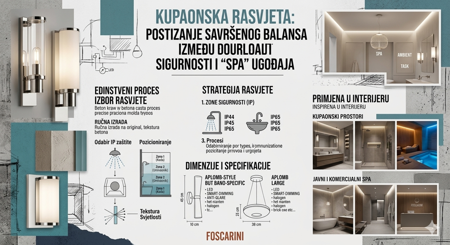 Kupaonska rasvjeta: Kako postići savršen balans između sigurnosti i "Spa" ugođaja