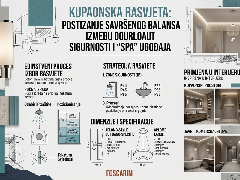 Kupaonska rasvjeta: Kako postići savršen balans između sigurnosti i "Spa" ugođaja