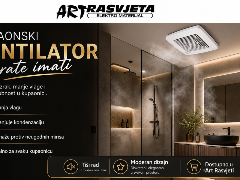 Kupaonski ventilator morate imati