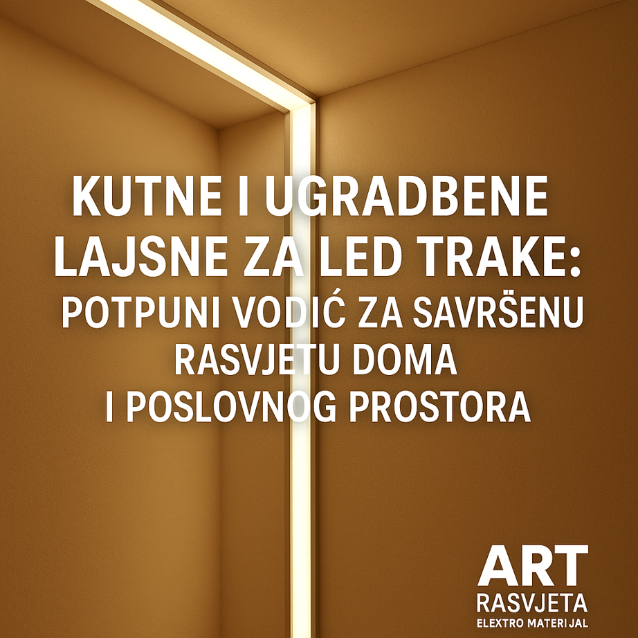 Kutne i ugradbene lajsne za LED trake: potpuni vodič za savršenu rasvjetu doma i poslovnog prostora