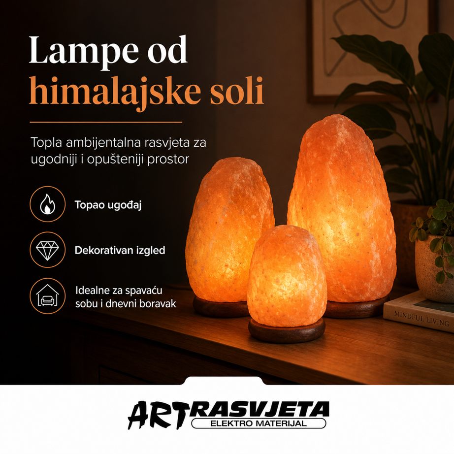 Lampe od himalajske soli