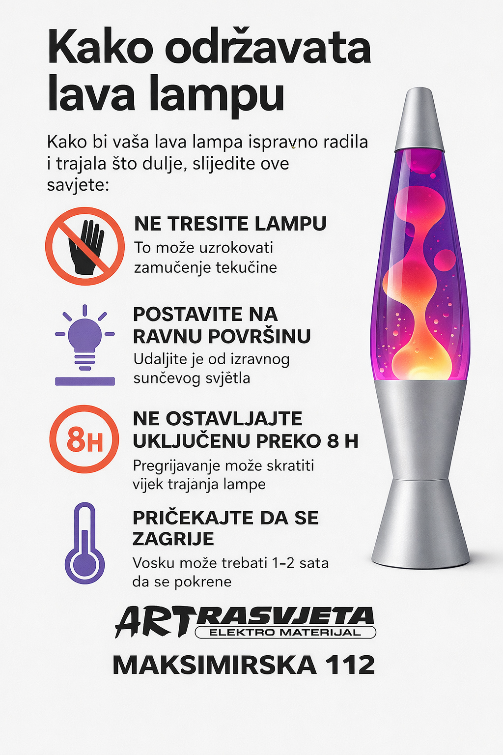  Lava lampe u ponudi Art Rasvjete