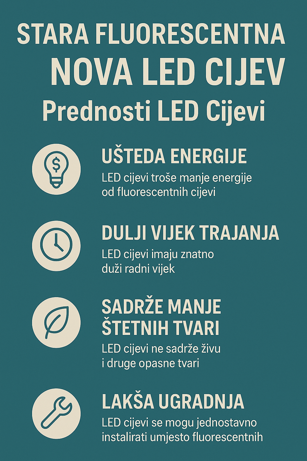 LED Cijevi - Pametna Zamjena