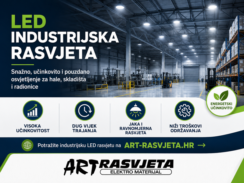LED Industrijska Rasvjeta: Ključni Elementi za Učinkovitost i Održivost