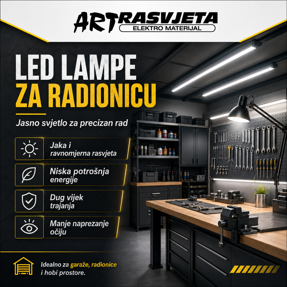 Led lampe za radionicu: Kako odabrati najbolje osvjetljenje za vaše projekte