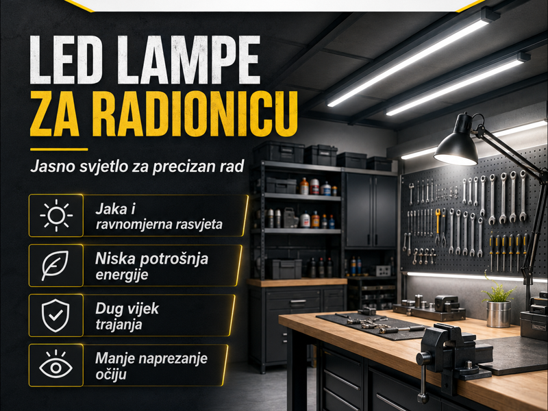 Led lampe za radionicu: Kako odabrati najbolje osvjetljenje za vaše projekte