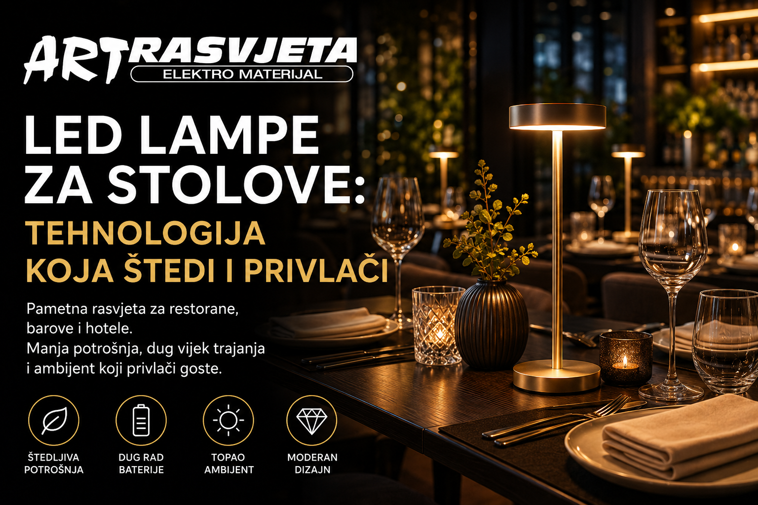 LED lampe za stolove