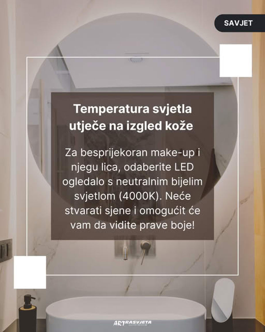 LED ogledala s neutralnim svjetlom: funkcionalna elegancija za kupaonicu i garderobu