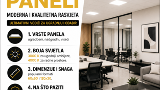 LED paneli moderna i kvalitetna rasvjeta: Ultimativni vodič za ugradnju i odabir