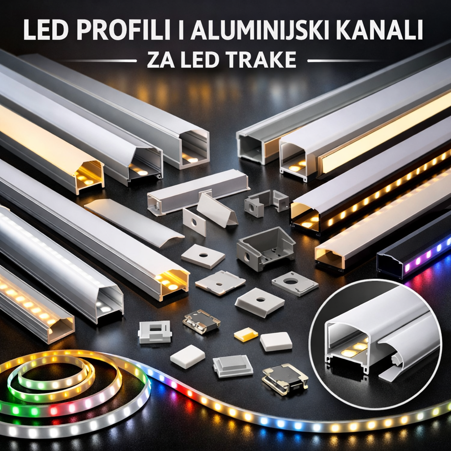 LED profili i aluminijski kanali za LED trake: Potpuni vodič za profesionalnu rasvjetu