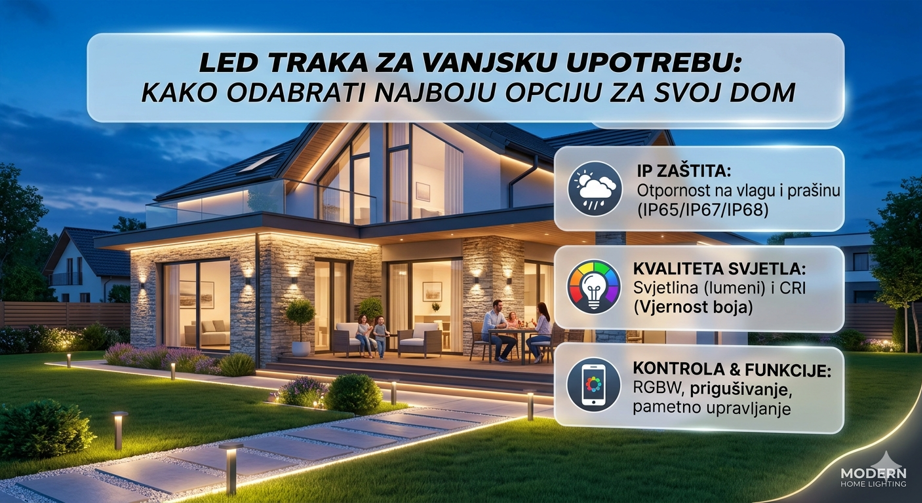 Led traka za vanjsku upotrebu: Kako odabrati najbolju opciju za svoj dom