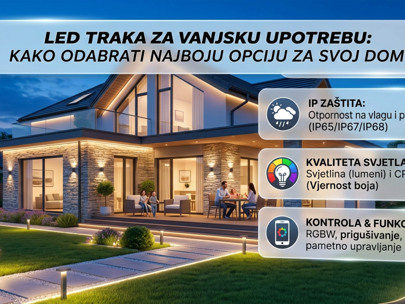 Led traka za vanjsku upotrebu: Kako odabrati najbolju opciju za svoj dom