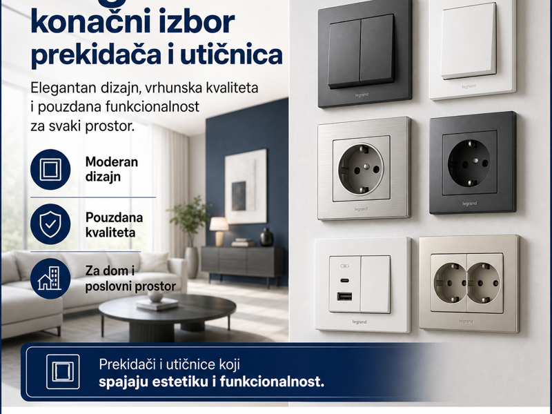 Legrand konačni izbor prekidača i utičnica