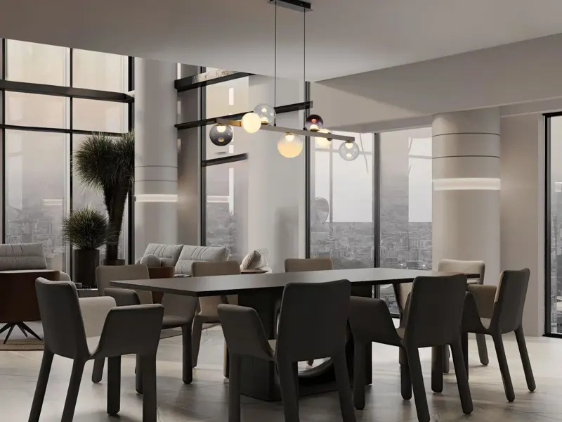 Luster iznad blagovaonskog stola: Kako pogoditi visinu i dimenziju?