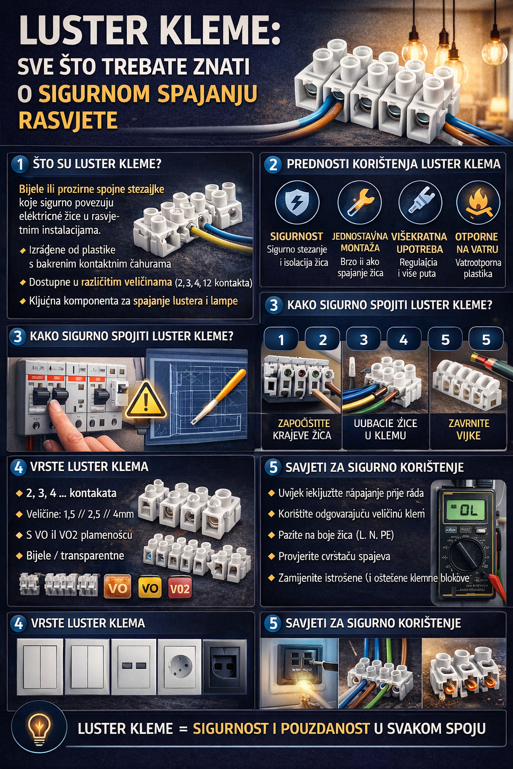 Luster Kleme ili Redne stezaljke