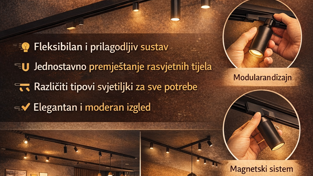 Magnetska šinska rasvjeta: Revolucija u modularnom dizajnu interijera